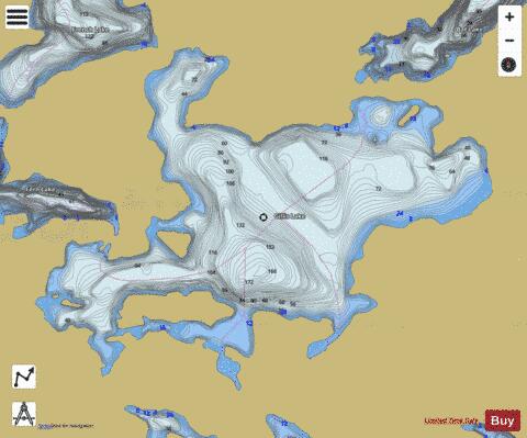 Lake Gillis depth contour Map - i-Boating App