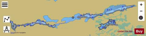 Lake Juno depth contour Map - i-Boating App