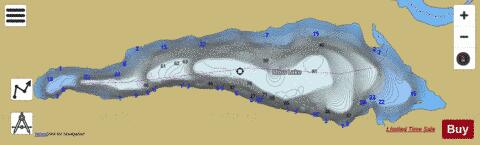 Lake Moss depth contour Map - i-Boating App