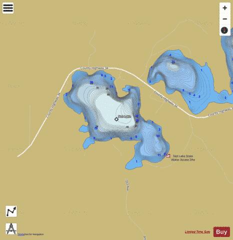 Lake Net depth contour Map - i-Boating App