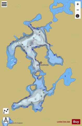 Red Rock Lake depth contour Map - i-Boating App