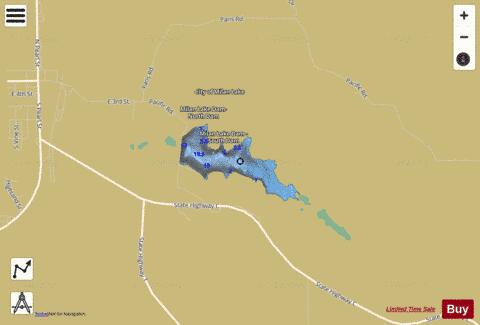 Golf Course Reservoir / Number 41 Lake depth contour Map - i-Boating App