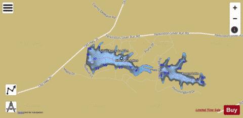 Silver Run Lakes depth contour Map - i-Boating App