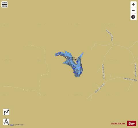 Tishkill Lake depth contour Map - i-Boating App