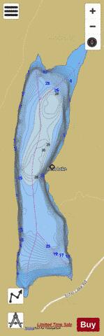 Echo Lake Reservoir depth contour Map - i-Boating App