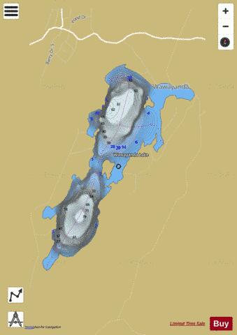Lake Wawayanda depth contour Map - i-Boating App