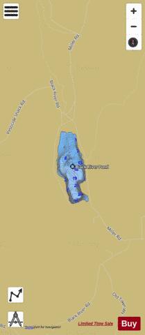 Black River Pond depth contour Map - i-Boating App