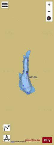 Clear Lake A depth contour Map - i-Boating App