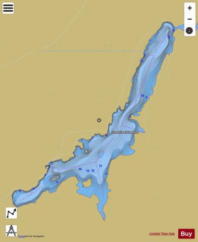 Franklin Falls Flow depth contour Map - i-Boating App