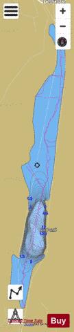 Ice Pond depth contour Map - i-Boating App