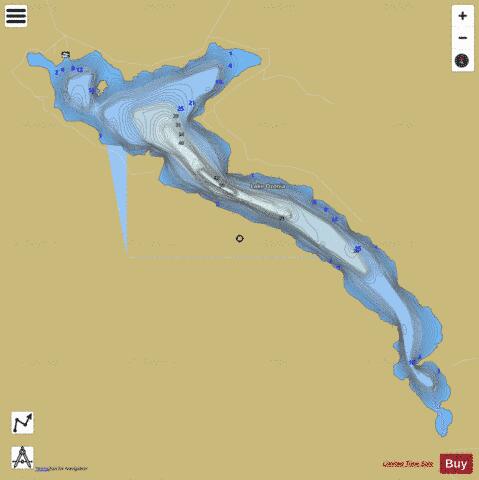 Lake Ozonia depth contour Map - i-Boating App