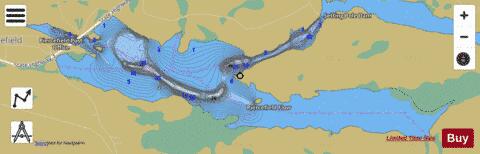 Piercefield Flow depth contour Map - i-Boating App