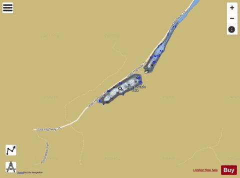 Upper Cascade Lake depth contour Map - i-Boating App
