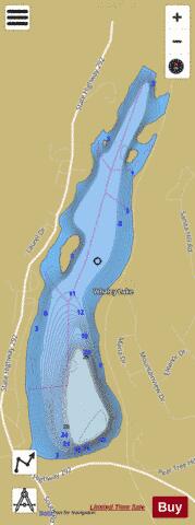 Whaley Lake depth contour Map - i-Boating App