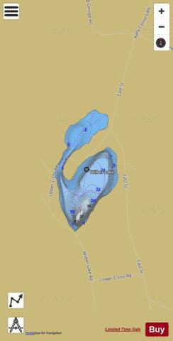 Wilber Lake depth contour Map - i-Boating App