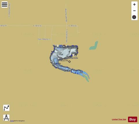 Bixhoma Lake depth contour Map - i-Boating App