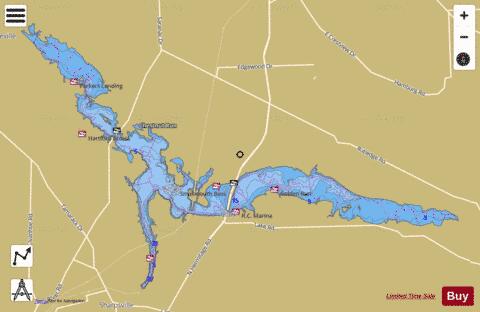 Shenango River Lake depth contour Map - i-Boating App