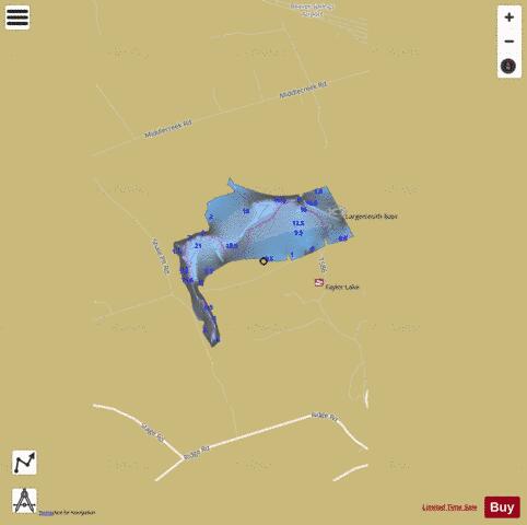 Faylor Lake depth contour Map - i-Boating App