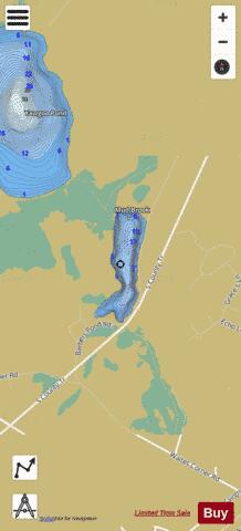 Barber Pond depth contour Map - i-Boating App
