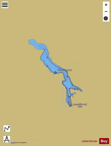 Locustville Pond depth contour Map - i-Boating App