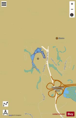 Silver Spring Lake depth contour Map - i-Boating App