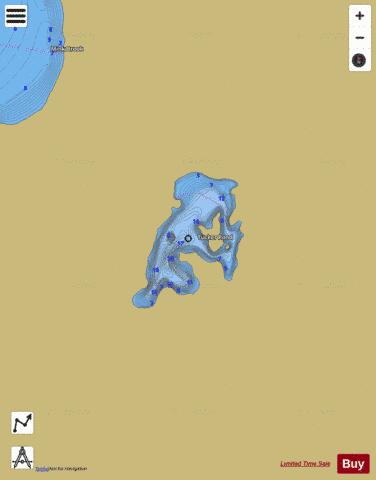 Tucker Pond depth contour Map - i-Boating App