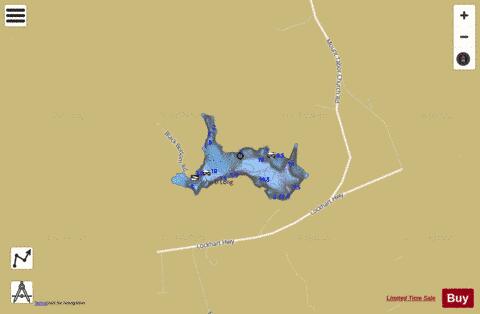 John D. Long Lake depth contour Map - i-Boating App