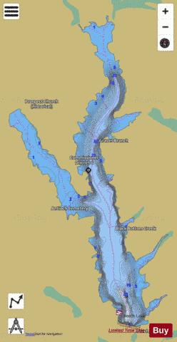 Lake Beech depth contour Map - i-Boating App