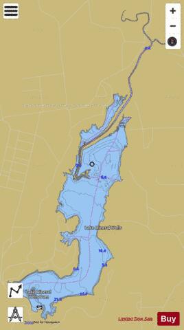 Mineral Wells depth contour Map - i-Boating App