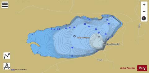 Lake Boreham depth contour Map - i-Boating App