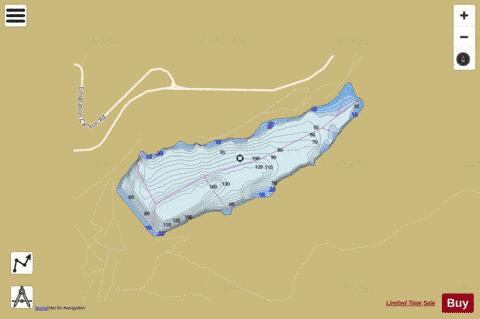 Little Dell Reservoir depth contour Map - i-Boating App