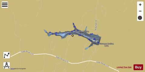 Fluvanna Ruritan Lake depth contour Map - i-Boating App