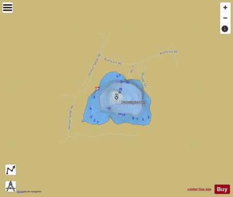 Brownington Pond Brownington Derby depth contour Map - i-Boating App