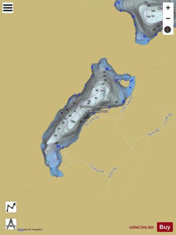 East Long Pond Woodbury depth contour Map - i-Boating App