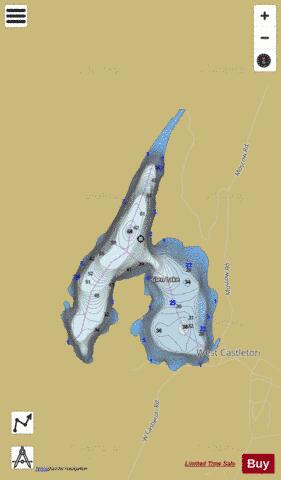 Glen Lake Nbsp Benson Castleton Fair Haven depth contour Map - i-Boating App