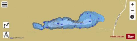 Kettle Pond Groton Marshfield Peacham depth contour Map - i-Boating App