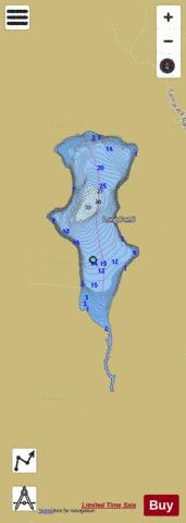 Long Pond Greensboro depth contour Map - i-Boating App