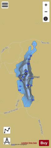 Metcalf Pond Fletcher depth contour Map - i-Boating App
