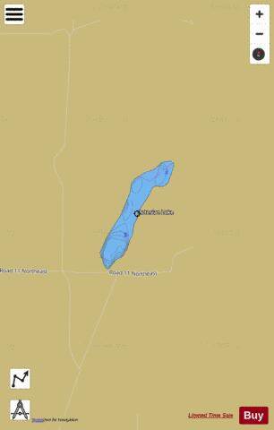 Artesian Lake,  Grant County depth contour Map - i-Boating App