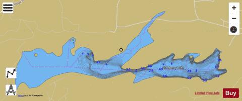 Cranberry Lake, Mason County depth contour Map - i-Boating App