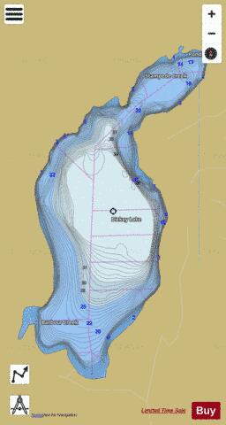 Dickey Lake,  Clallam County depth contour Map - i-Boating App