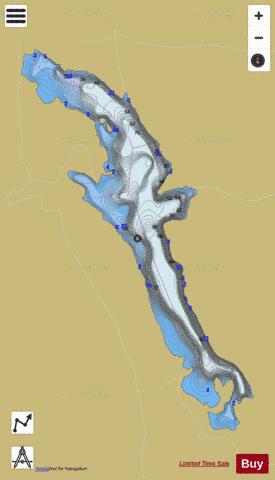 Eagle Lake depth contour Map - i-Boating App