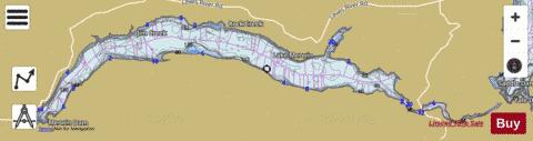 Lake Merwin depth contour Map - i-Boating App