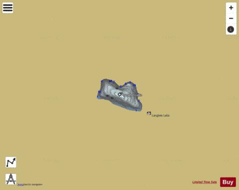 Langlois Lake,  King County depth contour Map - i-Boating App