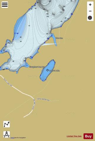 Lavista Lake,  Whitman County depth contour Map - i-Boating App