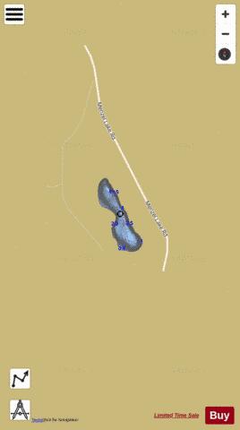 Little Menzel Lake depth contour Map - i-Boating App