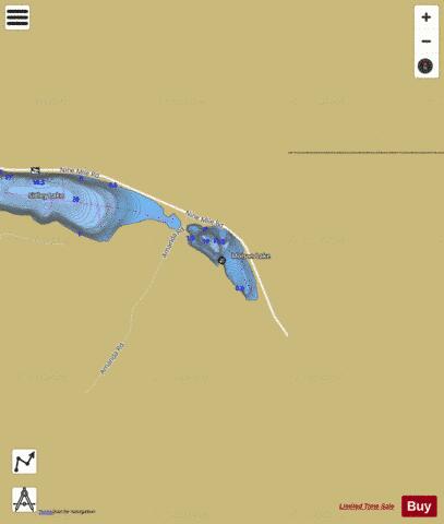 Molson Lake depth contour Map - i-Boating App