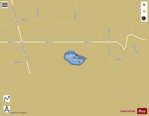 Morgan Lake,  Pierce County depth contour Map - i-Boating App