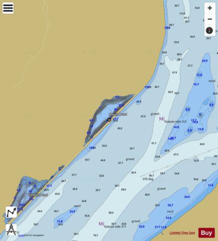 Mound Pond depth contour Map - i-Boating App