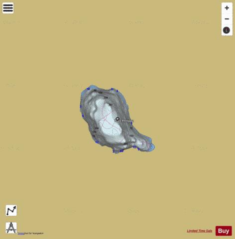 Philippa Lake,  King County depth contour Map - i-Boating App